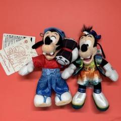 45点まとめ売り！　グーフィー　マックス　ぬいぐるみバッジ　ストラップ グーフィー マックス 浴衣 ぬいぐるみバッジ トンボ柄 - メルカリ