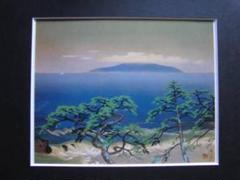 児玉希望、【大島】、希少な大判額装用画集より、美品、日本人画家、新品額装付 児玉希望、【大島】、希少な大判額装用画集より、美品、日本人
