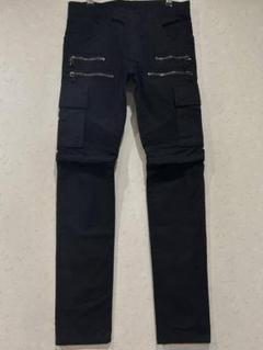 メーカー直売所 BALMAIN バルマン バイカー 蛇腹 カーゴパンツ ブルーベル パンツ