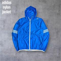 adidasアディダス珍品フルジップライトナイロンジャケットアウター 水色