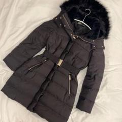 ZARA 2024年購入 セミロング丈フード付きダウンジャケット