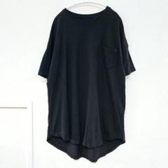 Tシャツ ワンピース チュニック ロング丈 M ゆったり 大きい ブラックのサムネイル