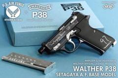 マルゼン　ワルサーp38 ブラックメタル　ガスガン　新品未使用　ドイツ　サバゲー L.A.ホビーショップ / GAS-BLK : ワルサーP38 /ブラックメタル