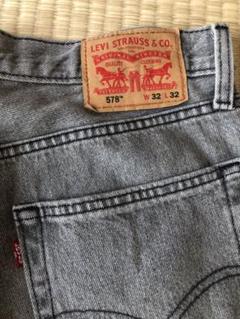 リーバイス　578 W32L32 グレー　ストーンウォッシュ Levi's リーバイス 578 バギー グレー STONE WASH ストーン