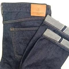 【美品★W36】 ジャパンブルー ジーンズ　濃紺 インディゴ　ストレッチ デニムのサムネイル