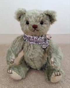 テディベア ハンドメイド ハンドメイド作家 Hataco グリーン ぬいぐるみ
