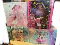 初音ミク　フィギュア　4点　レーシング　桜　千本桜　SOLWA 初音ミク フィギュア 4点セット レーシング 桜 千本桜 SOLWA