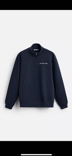 ★ZARA★ウォッシュ加工コントラストプリント柄スウェットシャツ ウォッシュ加工コントラストプリント柄スウェットシャツ