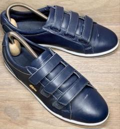 ■LACOSTE ラコステ■ スニーカー レザー グレー 25cm 3本ベルト