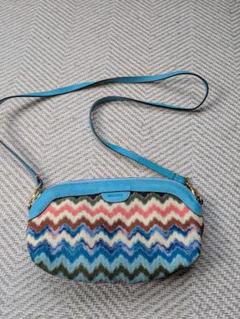 美品　MISSONI　ミッソーニ　マルチカラー　ジグザグショルダーバッグ
