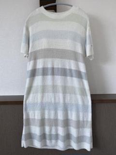 美品ジェラートピケ　カップ付きワンピース　ルームウェア