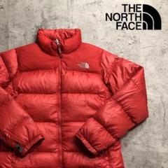 希少　ノースフェイス　Ｍ ヌプシ ジャケット レディース レッド　700フィル 希少品】NORTH FACE ノースフェイス ヌプシダウン700フィル レッド