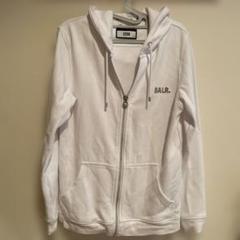 BALR. ホワイト ジップアップパーカー Sサイズ BALR. ホワイト ジップアップパーカー Sサイズ - メルカリ