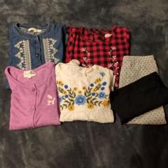 3can4on 西松屋 ユニクロ 他 刺繍ワンピース　カーディガン　パンツセット