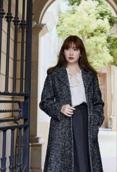 【Her lip to】Herringbone Wool-Blend Coat セール】Herringbone Wool-Blend Classic Coat（チェスター