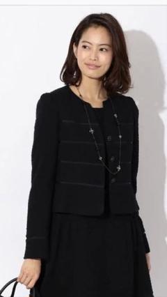 美品⭐︎TO BE CHIC⭐︎袖シフォンツイードワンピース&ジャケットセットアップ 美品⭐︎TO BE CHIC⭐︎袖シフォンツイードワンピース