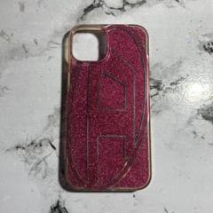 グリッター ピンク iPhone14ケース 【DIESEL】