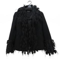 新品未使用✨◇FENDI◇27万 伊 ミンク×カシミア ノーカラージャケット