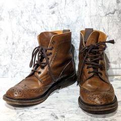 トリッカーズ STOW ストウ カントリーブーツ ウイングチップ レザー