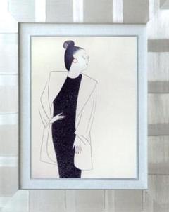絵画 インテリア 額付( 白 ) 油絵 F6-082511 人物 女性像 絵画 インテリア 額付( 銀 ) 油絵 F6-082511 人物 女性像 - メルカリ