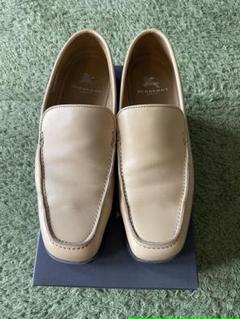 紳士用　BURBERRY ベージュ レザー ローファー BU-1380 紳士用 BURBERRY ベージュ レザー ローファー BU-1380 - メルカリ