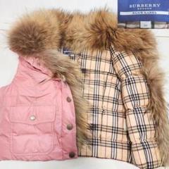 Burberry ブルーレーベル　ダウンベスト　ファー付き BURBERRY BLUE LABEL ダウンベスト ファー付き