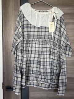 MARCHE' DE SOEUR＊大きなラッフル襟のチュニック新品タグ付き
