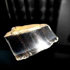 青虎目石 ホークアイ ブルータイガーアイ 原石 1面磨き 38