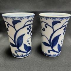 希少年代物⭐️藍染山水画平鉢飾り皿アンティーク陶磁器 東陽軒平八製 染付 龍・山水図小皿 1890年頃 dbpy8664-9