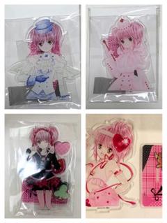 しゅごキャラ　日奈森あむ　流砂アクリルブロック　4種セット　ホログラム　箔押し しゅごキャラ日奈森あむ流砂アクリルブロック4種セット