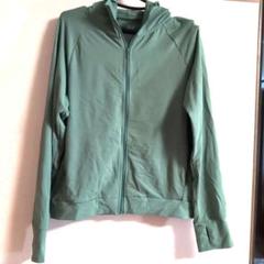 UNIQLO メッシュフード付きジャケット L グリーン