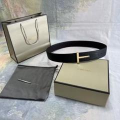 美品／希少☆TOM FORD　メンズ　ベルト　ゴールド　シルバー　レザー 2025年最新】TOM FORD メンズ ベルトの人気アイテム - メルカリ