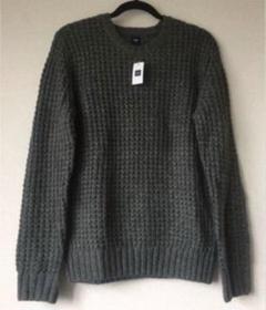 【新品未使用】 OLD GAP ミックスグレー GAP ワッフル長袖ニットのサムネイル