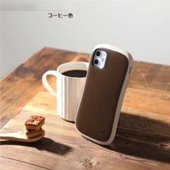 携帯ケース　シンプル　iPhone16用　コーヒー　iFace