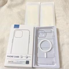 ❣️iPhone15 ケース MagSafe対応 ガラスフィルム付き　クリア