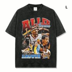 匿名配送　アレン・アイバーソン　バスケットシャツ　XL THE ANSWER アレンアイバーソン 76ers NBA バスケTシャツ ブラック Mサイズ