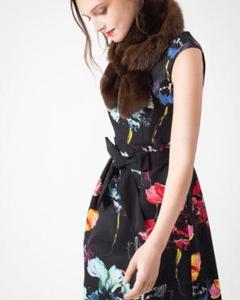 新品未使用 roberta collina(ANAYI取扱)袖フリルPO セール】 カラミラッフルワンピース （ロング・マキシ丈
