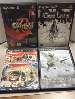 PS２ソフト　セット⑤ アクション、シューティング系？　デコトラ伝説←ちょいレア