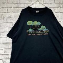 USA製90sヴィンテージTシャツ！シングル　101匹わんちゃん古着XL716