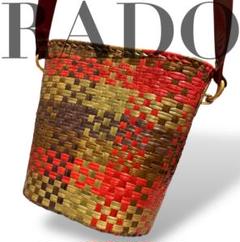 お値下げ！RODO ロドイタリア製ヴィンテージカゴバック　2ウェイ　マルチカラー お値下げ！RODO ロドイタリア製ヴィンテージカゴバック 2ウェイ