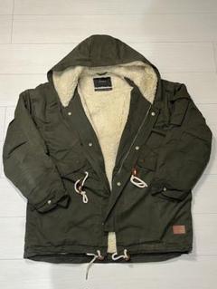 ZARA MAN モッズコートファー付 リフレクターカーキ