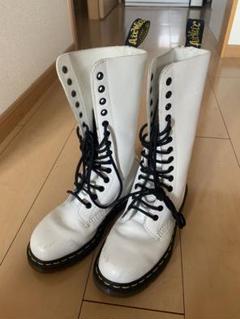正規美品✨Dr.Martens 14ホール レースアップブーツ UK5 白 Dr.Martens 1914 14ホールブーツ UK5 ホワイト レースアップ