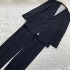 HUGO BOSS セットアップ スーツ ブラック 48 ビジネス ストライプ