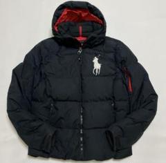 美品　RALPH LAUREN ダウンパーカー ポロ ラルフローレン ワンポイント フード付き ダウンジャケット
