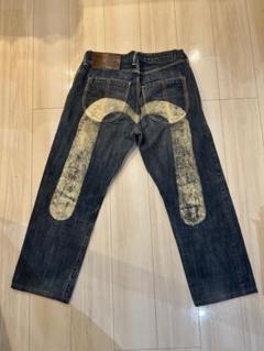 状態◎ evisu 朱耳スペシャル 大黒 ビッグカモメ デニム W36 EVISU W36 0002 希少 ジーンズ 大黒茶 ビッグカモメ