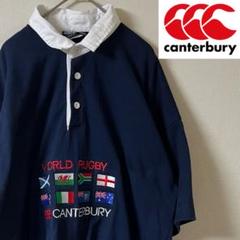 canterbury/ラガーシャツ ラグビーワールドカップ/L/ネイビー