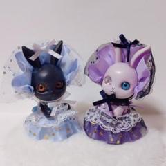♡再販♡カプセルドール　星空ロリータ服　水色紫　アウトフィット【ハンドメイド】