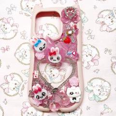 iPhone15Proデコケース★うさぎ⭐︎平成女児