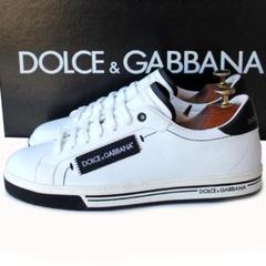 【関税込み】Dolce&Gabbana ホワイト New Roma レザースニーカー Dolce & Gabbana ニュー ローマ レザースニーカー | ホワイト