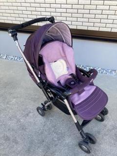 Aprica ベビーカー 紫 メッシュ